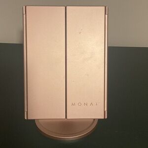 Rose Gold LED Tri-Fold Vanity Mirror